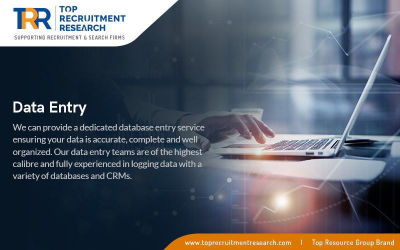 We can provide a dedicated database entry service ensuring your data is accurate, complete and well organized.